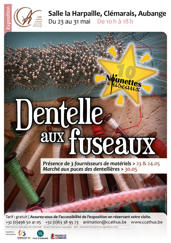 Expositions Exposition dentelle fuseaux le thème cadre