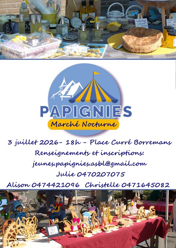 Loisirs 30-ème marché nocturne Papignies