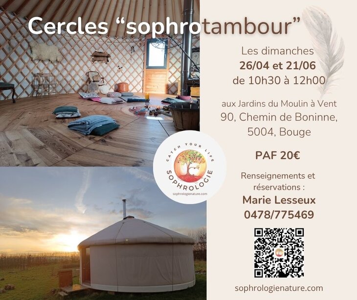 Stages,cours Cercles  sophro tambour 
