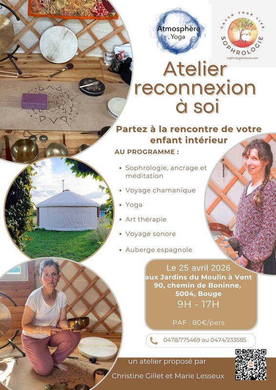 Stages,cours Atelier reconnexion soi