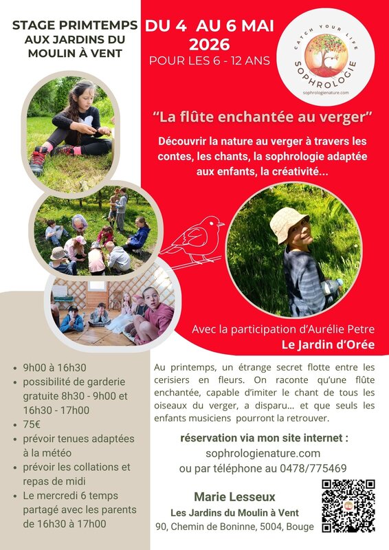 Stages,cours Stage enfants : flûte enchantée verger