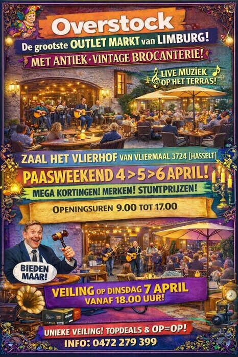  Vente stock 3 jours marché vintage/brocante