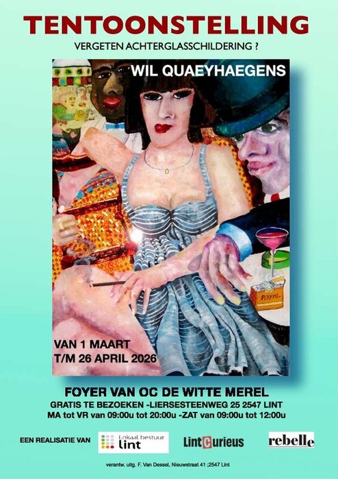 Expositions Peinture verre inversée oubliée