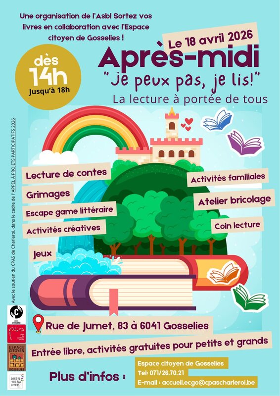 Loisirs Après-midi peux pas, lis 