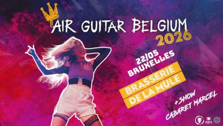 Spectacles Championnat Belgique Air Guitar Cabaret Marcel