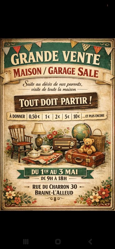  Maison- Garage Sale