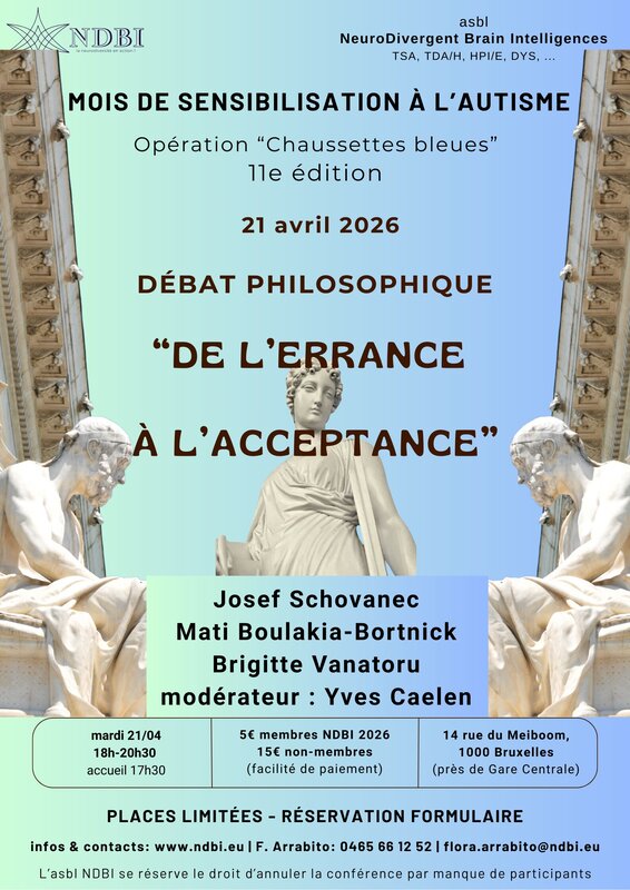 Conférences Débat philo l errance l acceptance , Schovanec, Boulakia Vanatoru