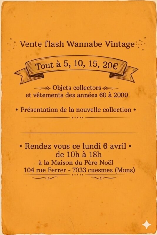 Loisirs Vente vêtements Vintage
