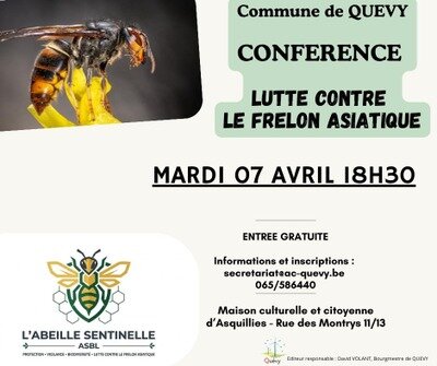 Conférences Conférence gratuite : frelon asiatique