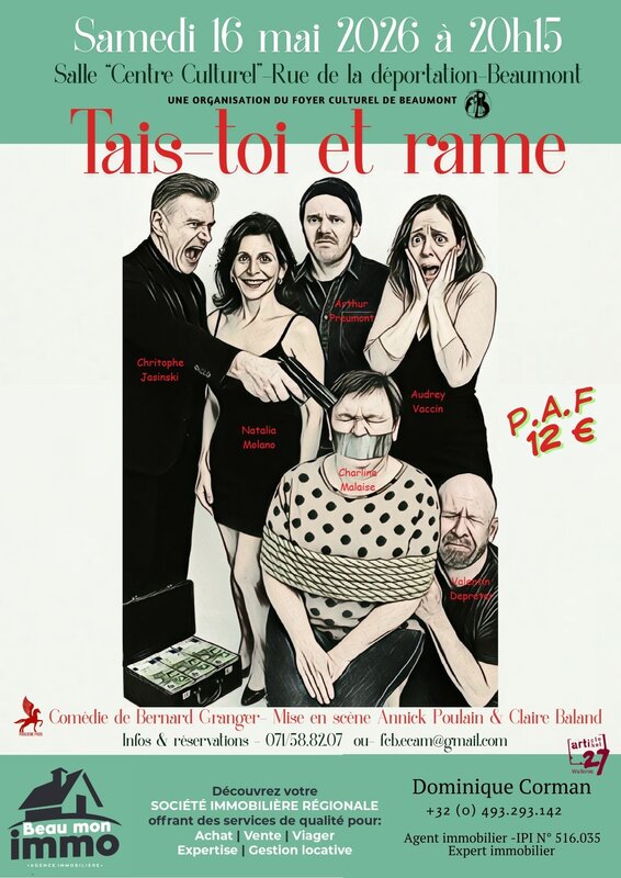 Spectacles Comédie théâtrale :  Tais-toi rame 