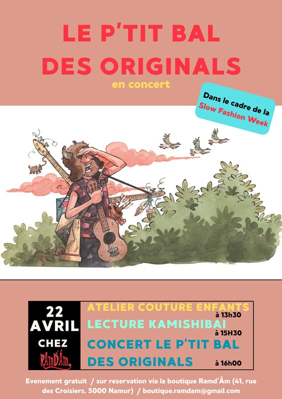 Spectacles Atelier couture pour enfants + Lecture + Concert p tit des originals 