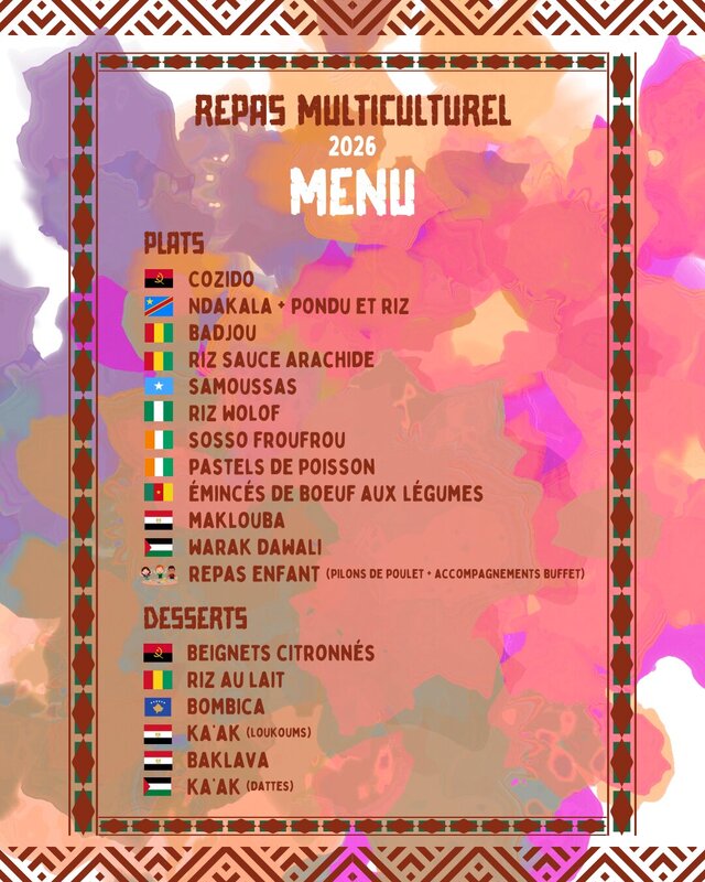 Soirées Repas Multiculturel  Centre Belle-Vue