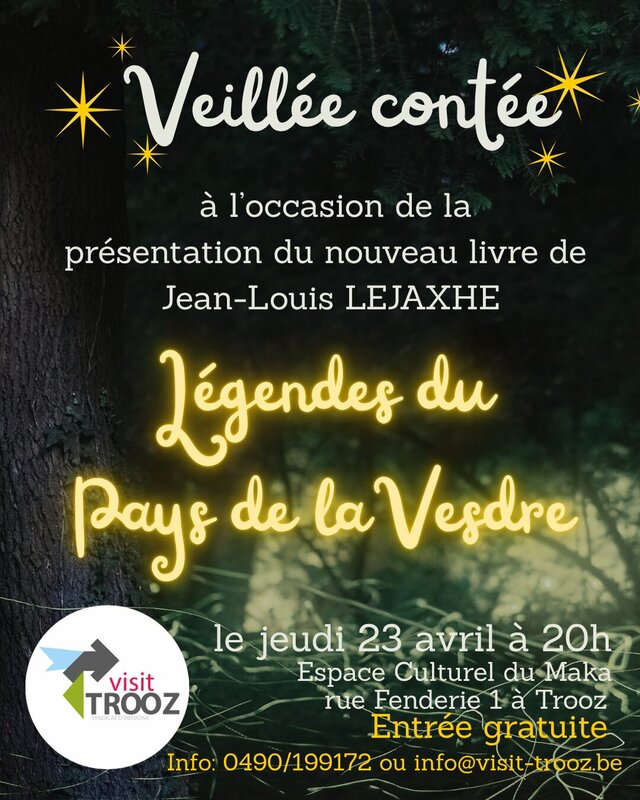 Spectacles Veillée contée   Légendes Pays la Vesdre 