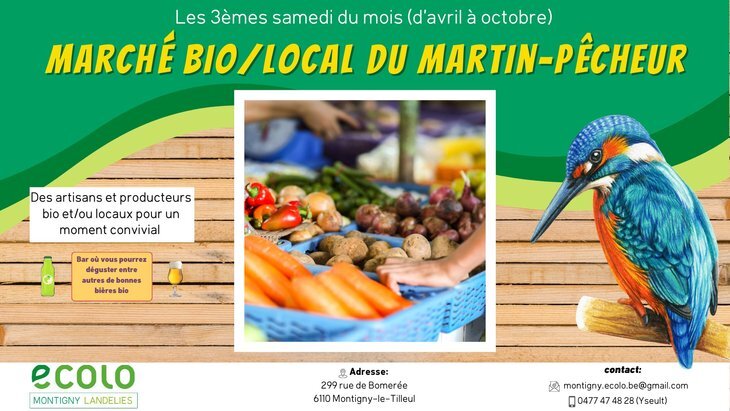 Loisirs Marché local Bio la ferme Martin Pêcheur