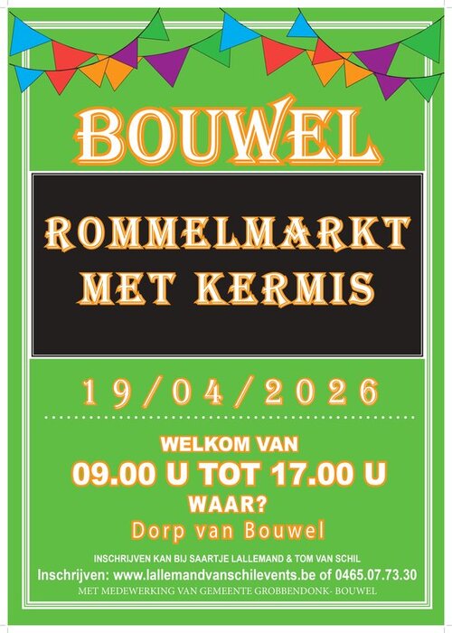  Marché puces village Bouwel