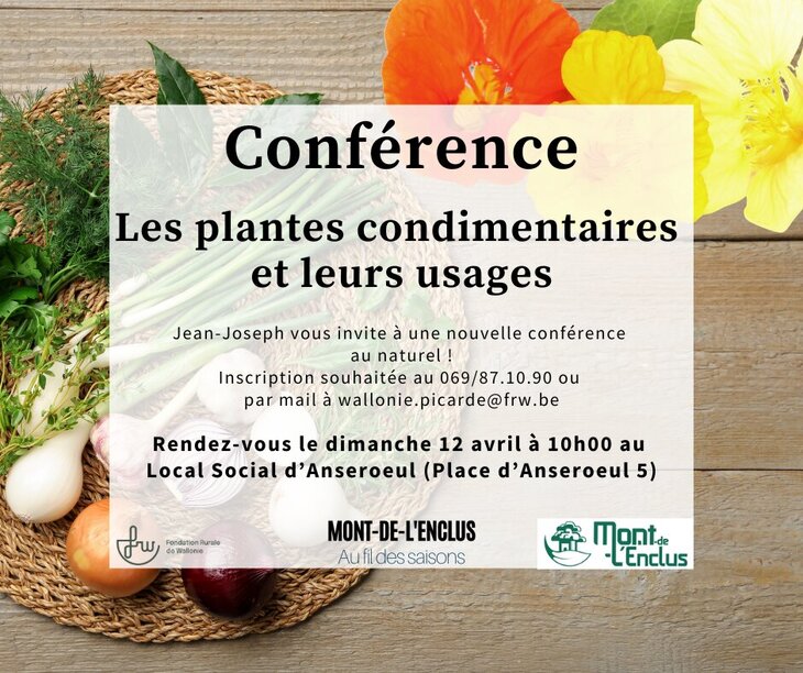 Conférences Les plantes condimentaires leurs usages