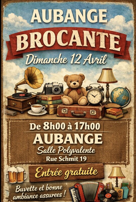  Aubange, brocante la salle polyvalente