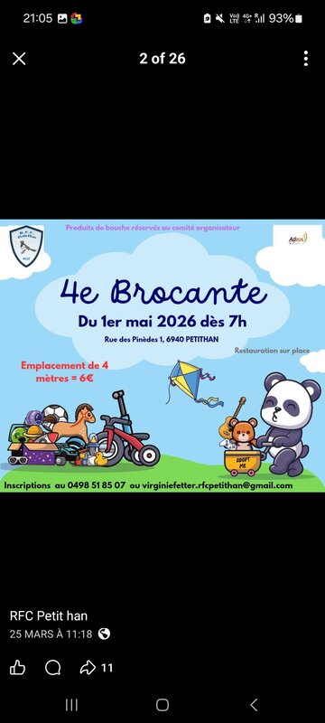  Brocante foot Petithan