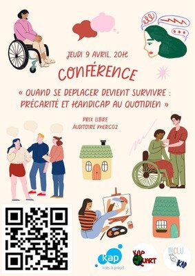 Conférences Conférence :  Quand déplacer devient survivre : précarité handicap quotidien 