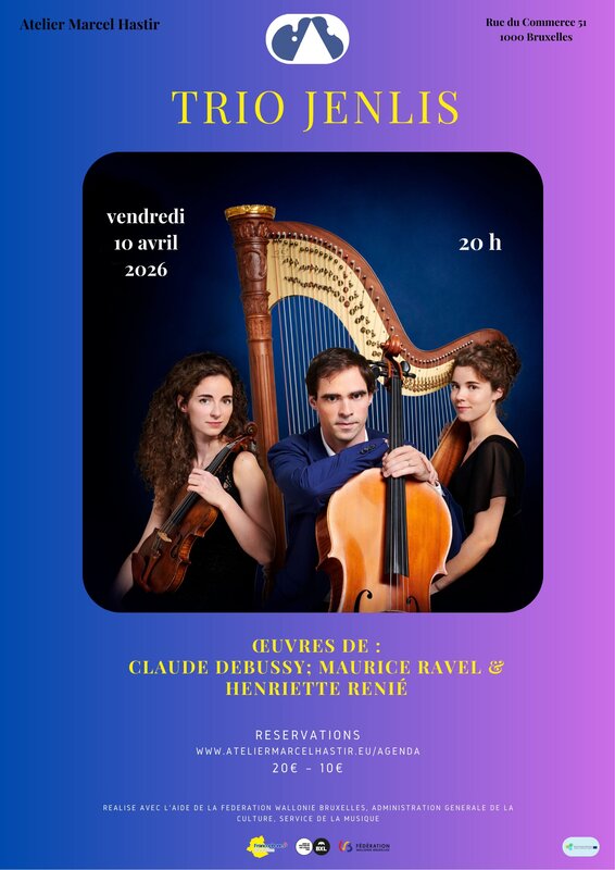 Concerts Trio Jenlis (harpe, violon, violoncelle)
