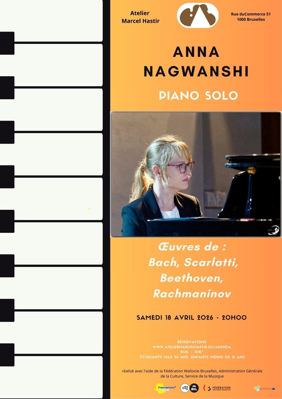 Concerts Anna Nagwanshi: récital piano solo oeuvres Bach, Scarlatti, Beethoven, Rach