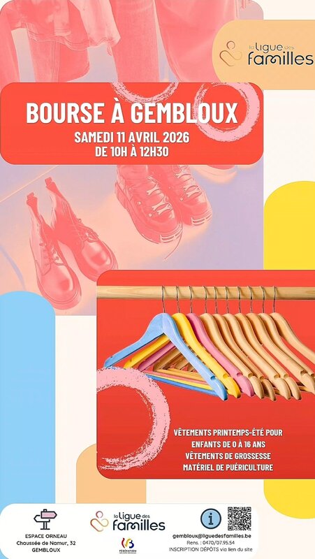  Bourse vêtements printemps-été