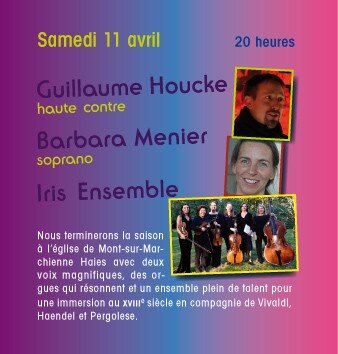 Concerts Un rendez vous avec artiste apprécié Guillaume Houcke , falsettiste