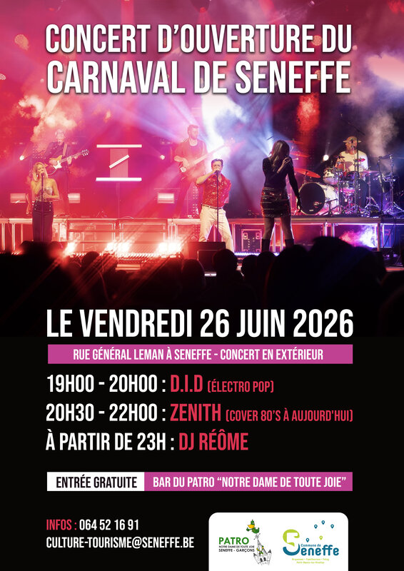 Concerts Soirée d ouverture Carnaval Seneffe