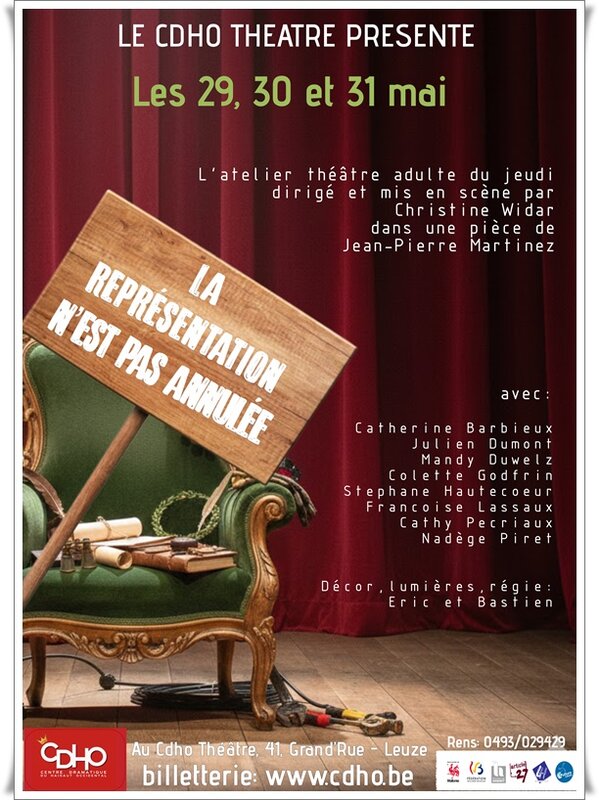 Spectacles La représentation n est annulée