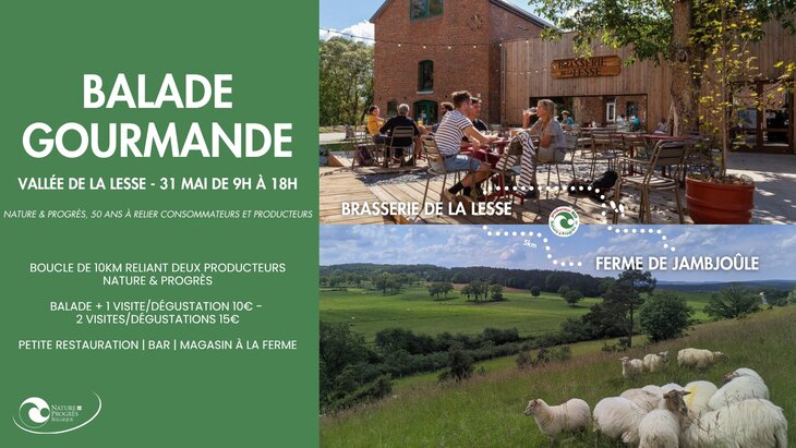 Loisirs Balade gourmande dans vallée la Lesse Nature & Progrès