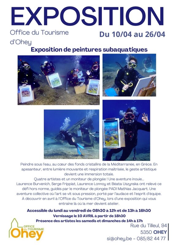 Expositions Exposition peintures subaquatiques