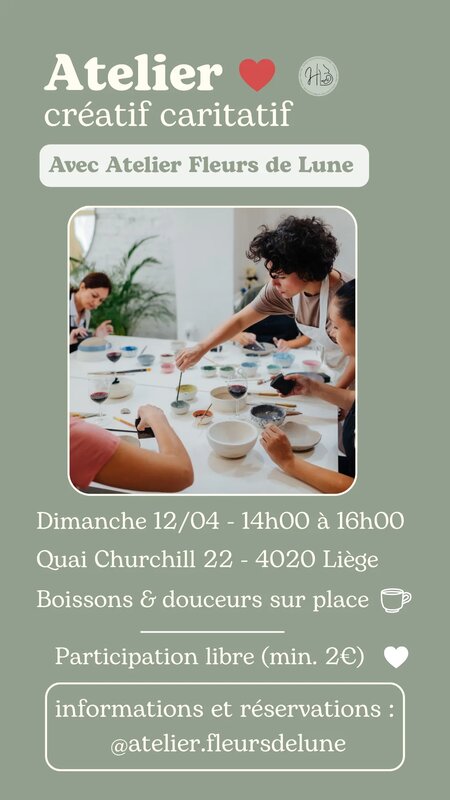 Stages,cours Atelier créatif caritatif ❤️