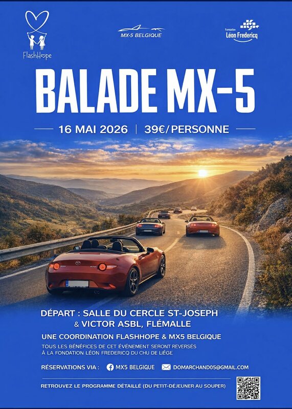 Excursions, séjours Balade Mx-5 FlashHope / Belgique