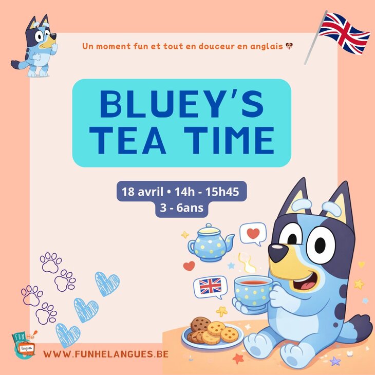 Stages,cours Bluey s time Time anglais pour enfants