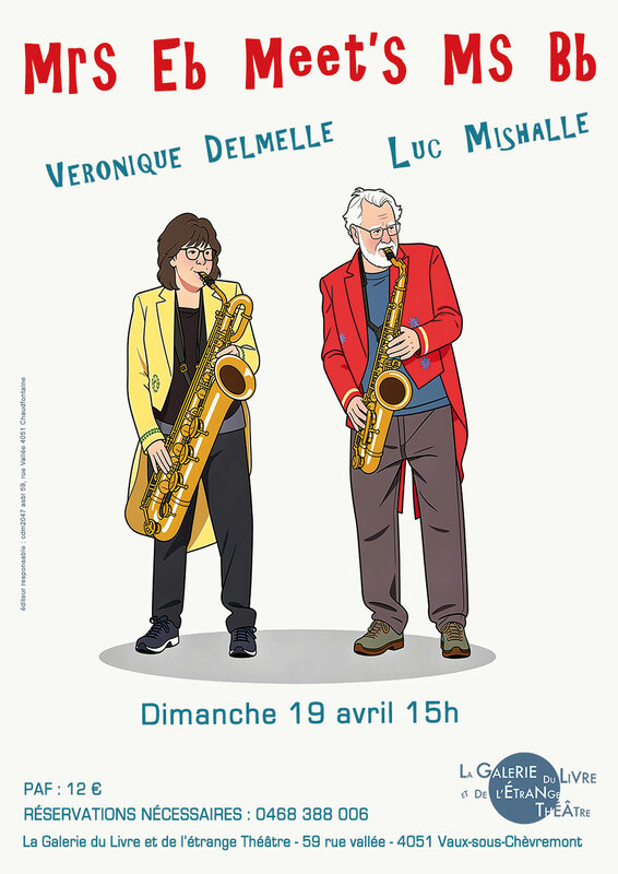 Concerts Mrs Meet s Bb : Veronique Delmelle Luc Mishalle