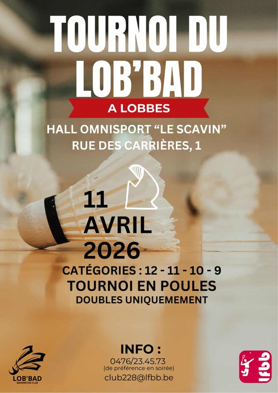 Loisirs Invitation découvrir badminton lors notre tournoi annuel