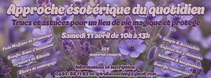 Stages,cours Approche ésotérique quotidien