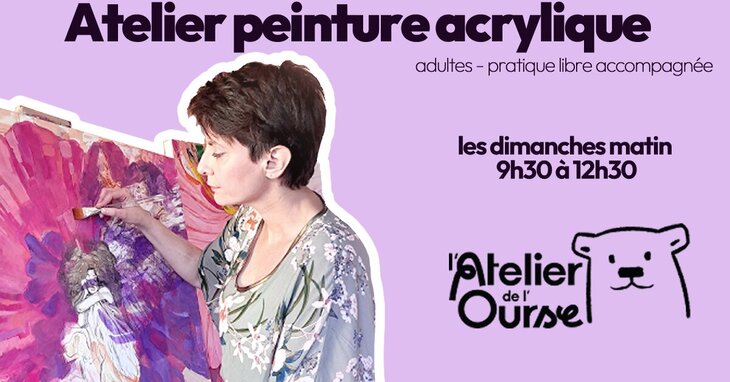 Stages,cours Atelier peinture acrylique