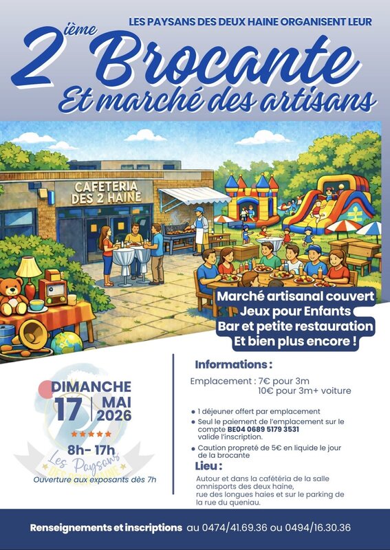  Deuxième brocante marché artisans