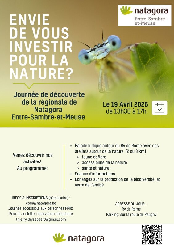 Loisirs Journée découverte la Régionale Entre-Sambre-et-Meuse Natagora