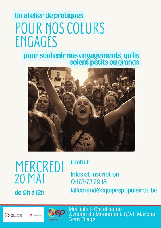 Stages,cours Atelier pratiques : Pour cœurs enga­gés