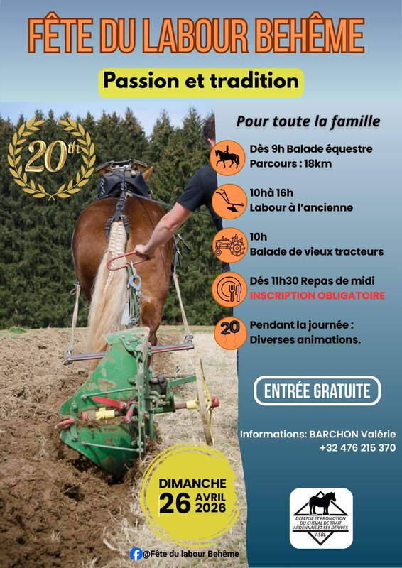 Loisirs Fête labour Behême