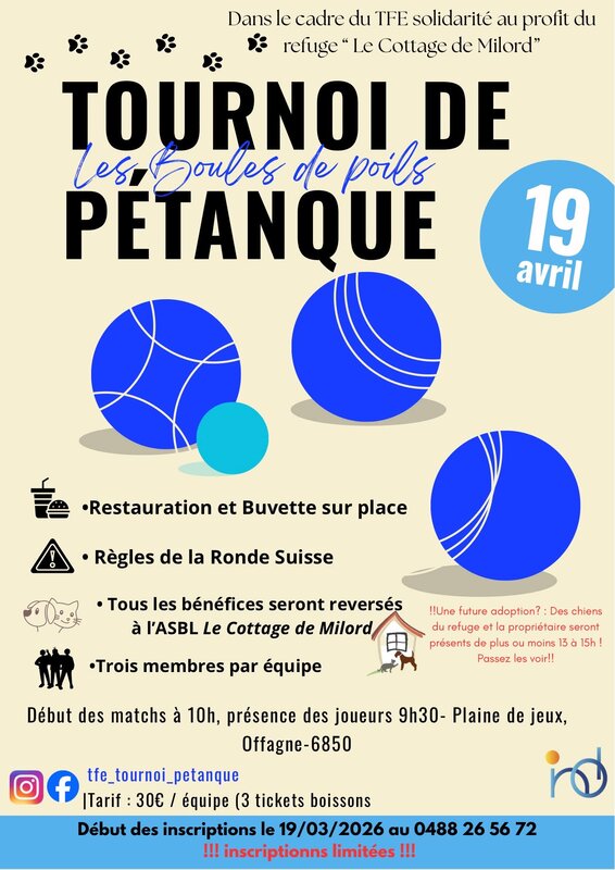 Loisirs Tournoi pétanque