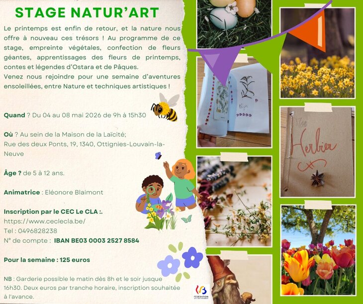 Stages,cours Stage Natur Art Printemps