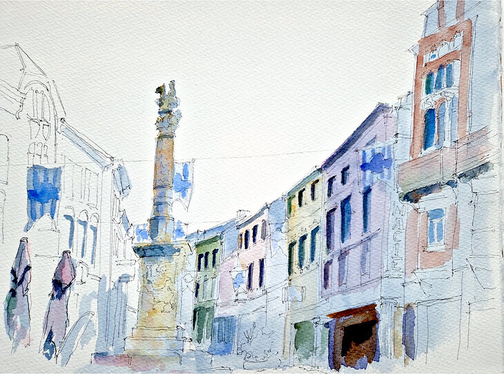 Expositions Arlon dessine - Urban Sketchers