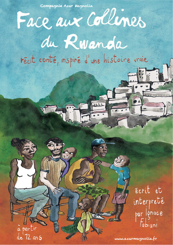Spectacles Face collines Rwanda - récit conté Ignace Fabiani