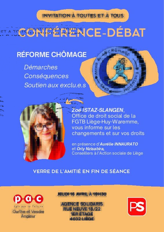 Conférences Conférence débat Réforme Chômage