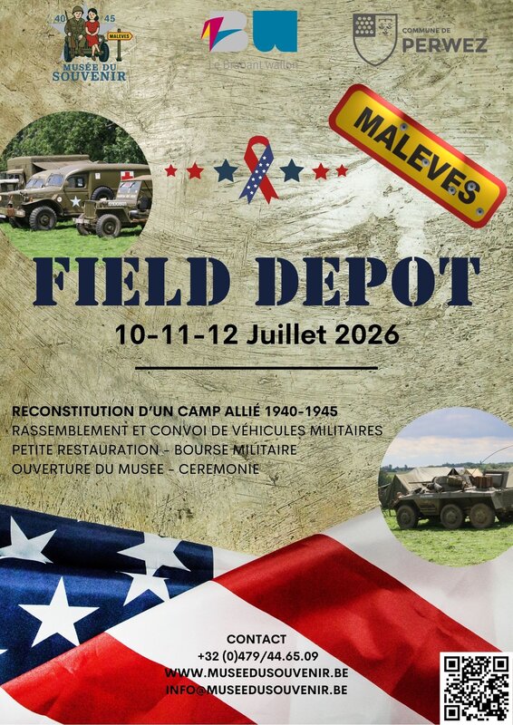 Expositions Field Depot Reconstitution d un camp allié la seconde guerre mondiale