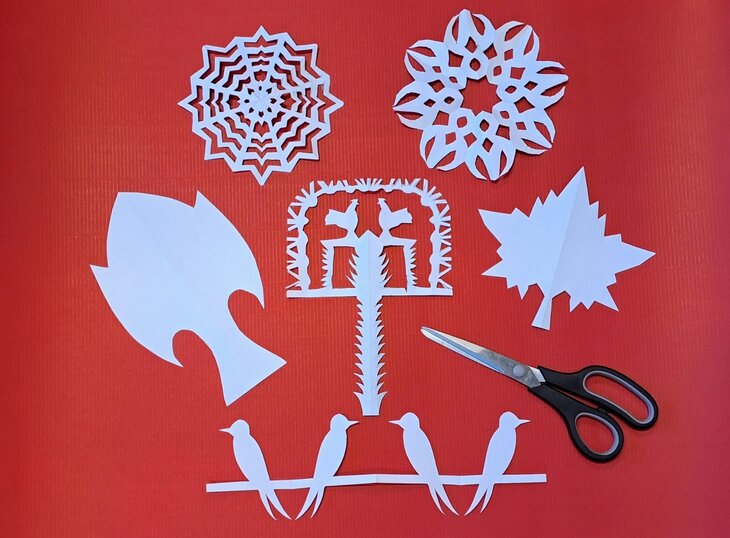 Stages,cours Atelier créatif : Papiers découpés, papiers pliés