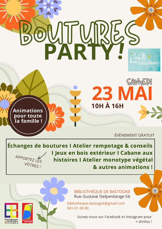 Loisirs Boutures party 